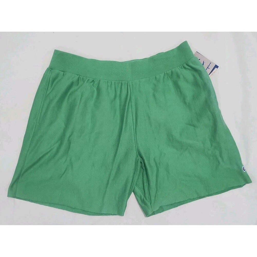 Champion 7 Reverse Weave Cut Off Shorts Mens Size 2XL Green NWT
